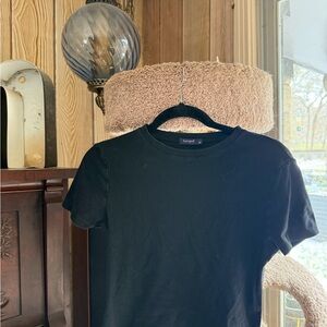 Sunspel Classic Black Short Sleeve Tee